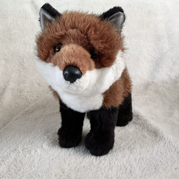 Douglas Cuddle Toys Scarlett Red Fox Dlux 12” Stuffed Animal Toy Realistic - Picture 1 of 7